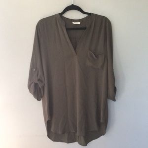 Olive green tunic